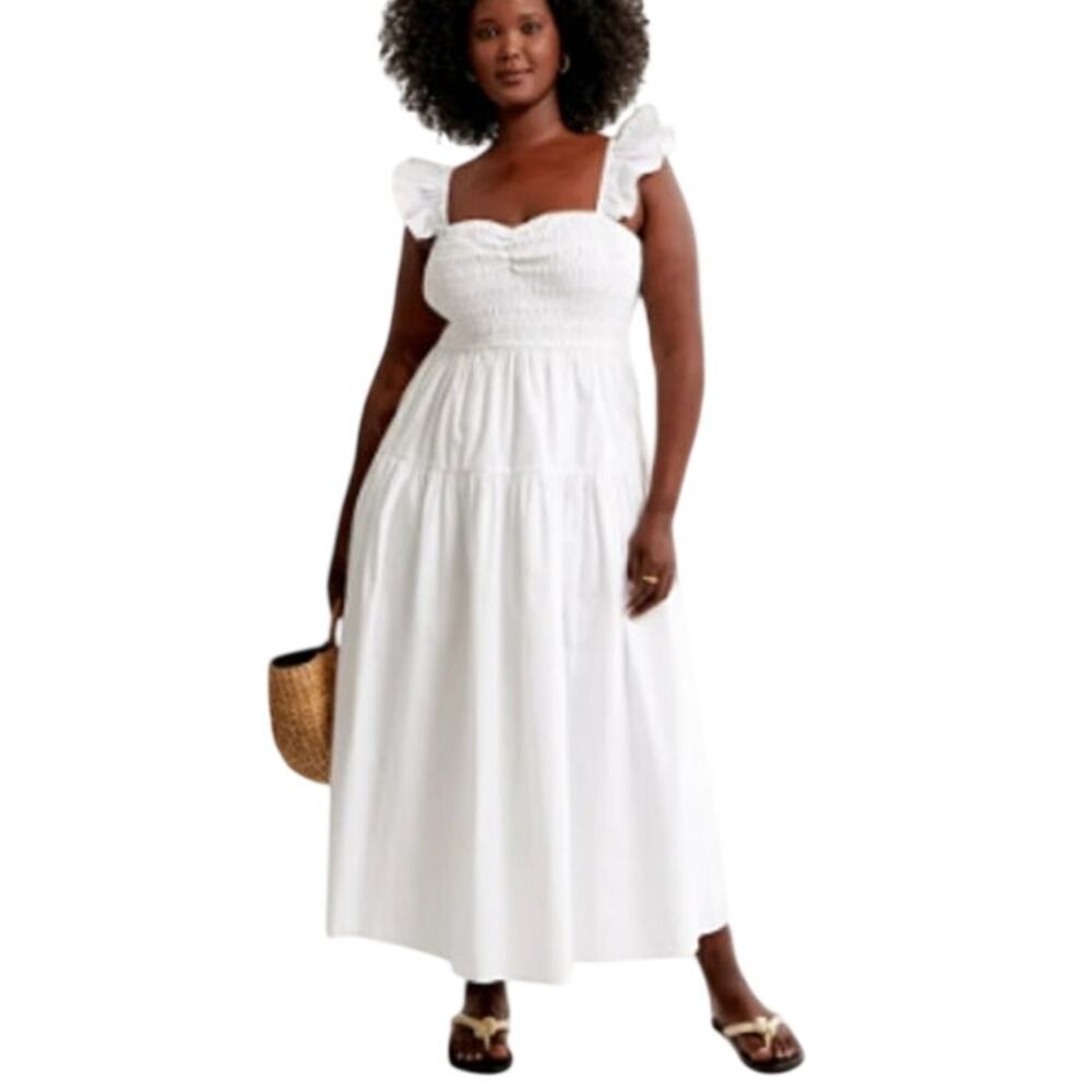 Abercrombie White Maxi Dress Small